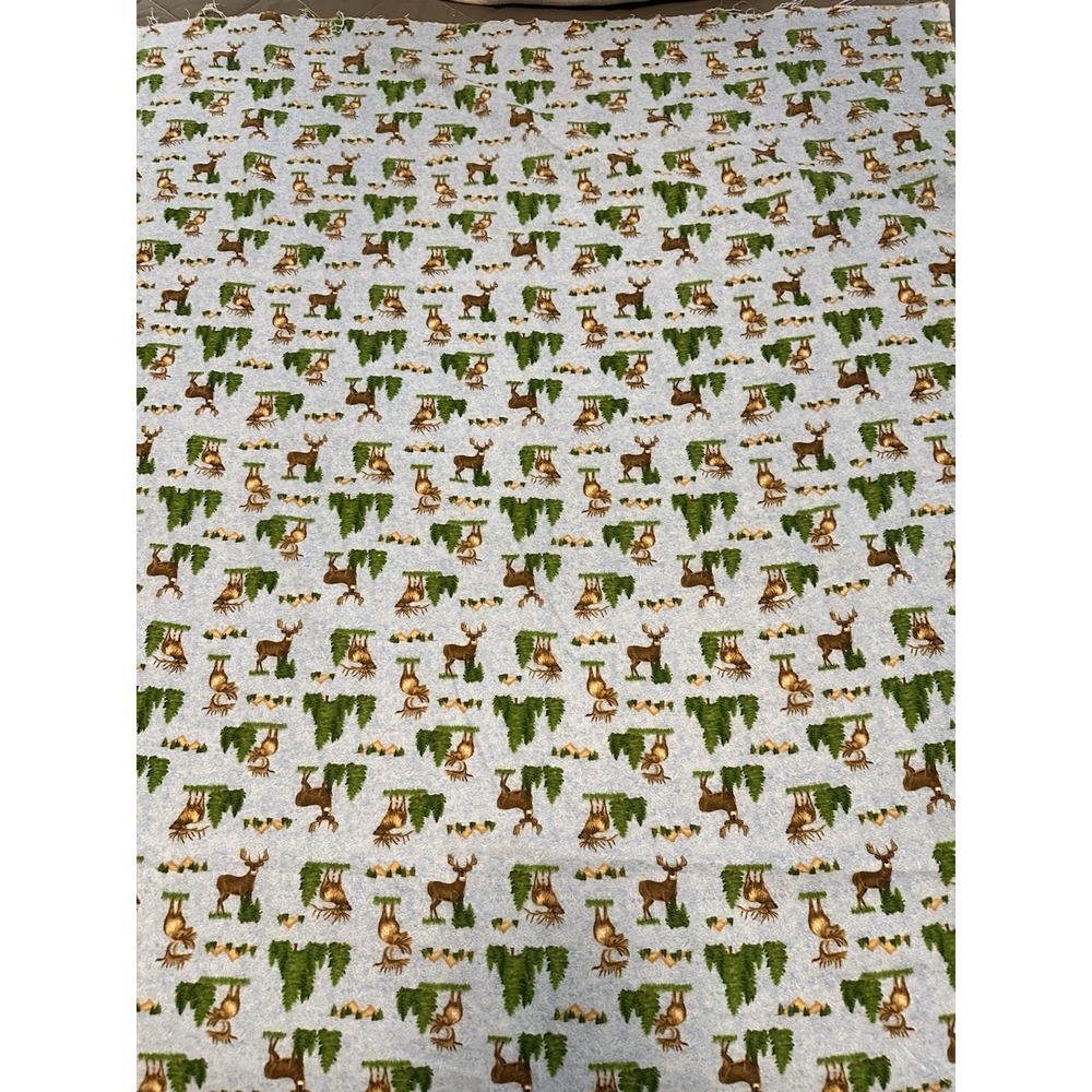Wildlife Deer Flannel Fabric